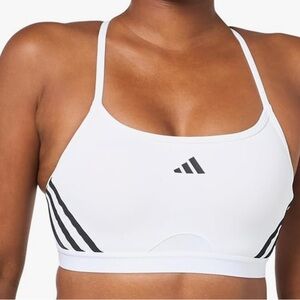 Adidas Women's AEROREACT LS PS White Sports Bra 4X